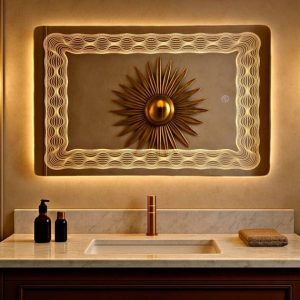 luminatri LED Mirror with Touch Sensor 18x24 Inch | Wal...