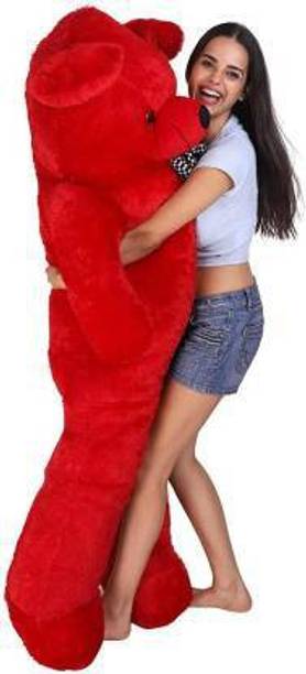 MADDIE Teddy Bear 3 feet Red Soft Toy | Anniversary Gif...