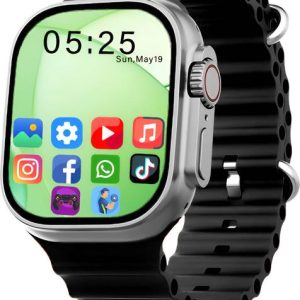Techio Ultra 1.83" AMOLED Display Notification, Fitness...