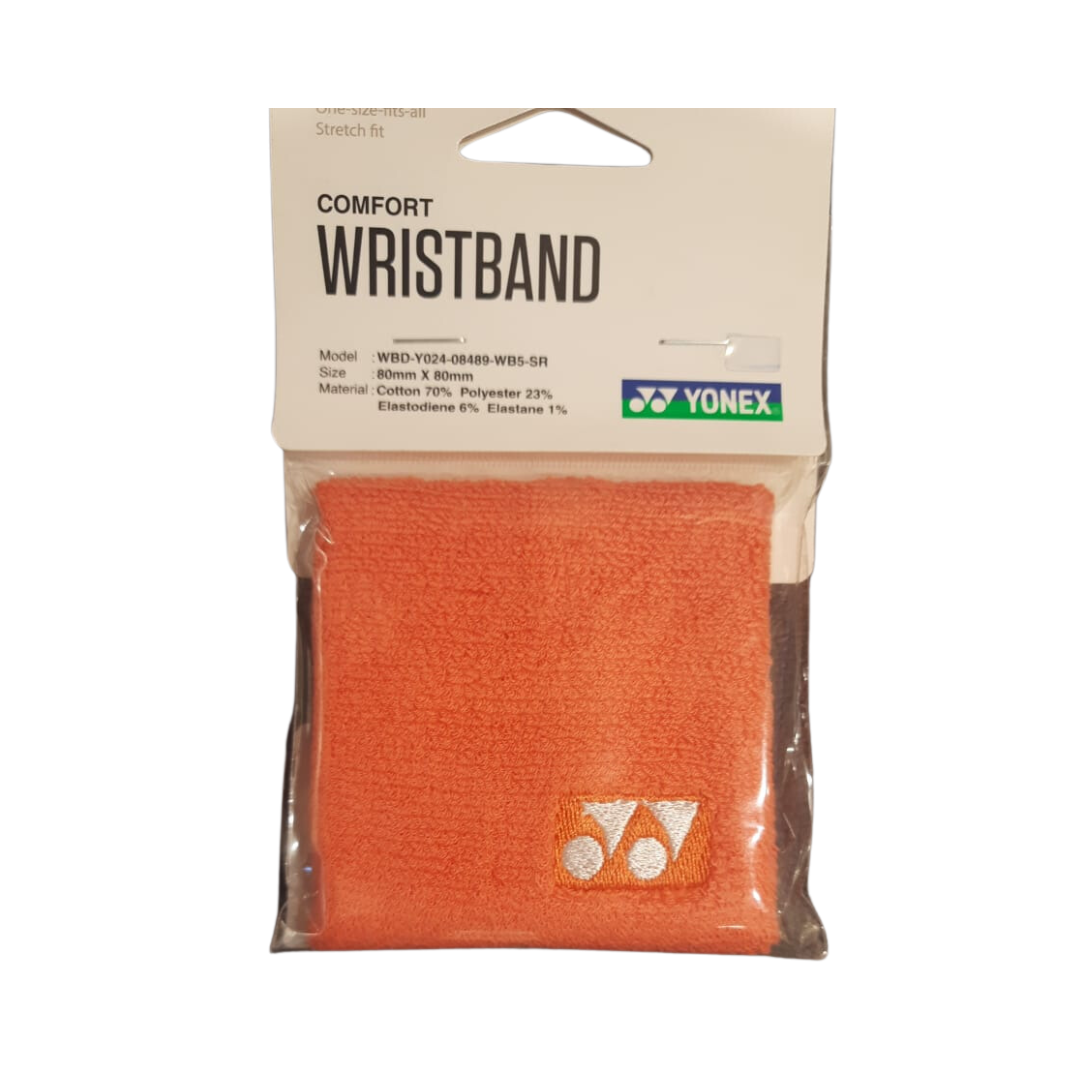 WRIST BAND 08489 coral red white