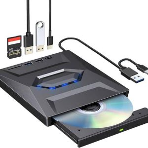 Tobo External CD DVD Drive, USB C Portable CD/DVD +/-RW...