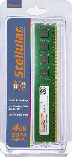 STELLULAR 2666/21300MHZ DDR4 4 GB (Dual Channel) PC DDR...