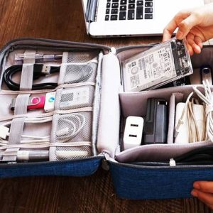 XYJIQS Multi Colour Electronics Accessories Organizer B...