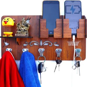 US DZIRE 804 KHN Mobile Charging And Key Stand With She...