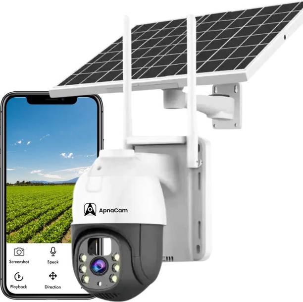 ApnaCam 5MP 4G Sim Solar Powered 360° 1080p PTZ Camera ...
