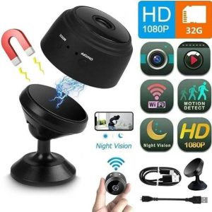SIFATECH WiFi Magnet Camera Live Stream 1080P Audio Vid...