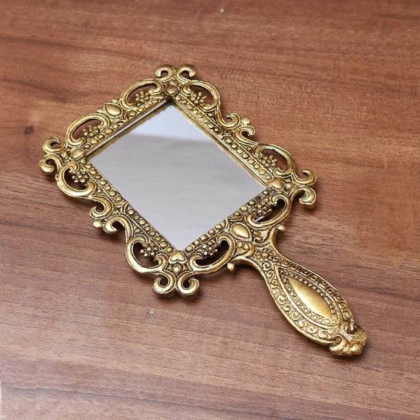 KridayKraft Metal Hand Mirror For Makeup,Table Mirror A...