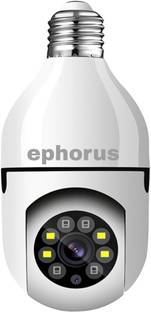 ephorus Bulb WiFi hidden two way audio colour night vision full HD PTZ camera 5MP camera 1 IP Camera C...