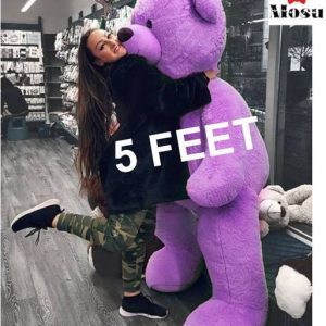 MOSU 5 Feet Purple Super Soft Lovable Teddy Bear for Gi...