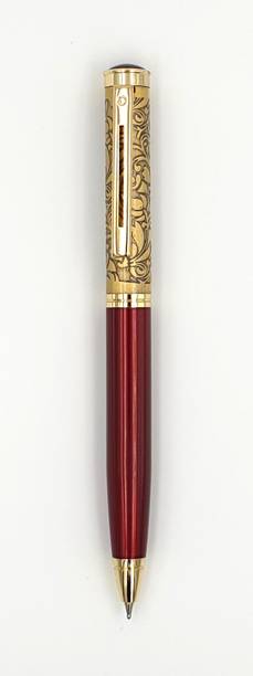 Maskey Brass Made with Gold Parts Glossy Cherry Red Bod...