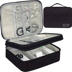 Trendegic Double Layer Digital Electronics Accessories Travel Gad...