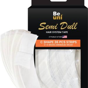 BEUNI Semi Dull Hair Extension 36 Strips Tape With Stro...