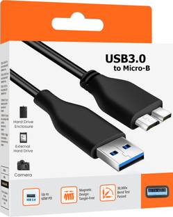 HexaGear Power Sharing Cable 3 A 1 m Copper Braiding Reliable USB 3.0 Data Cable for HDD – Fast Backup...