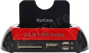 RyzCare All in 1 HDD Docking,2.5''/3.5'' SATA Multi-Function HDD Docking Station 2.5 inch Shock Resist...