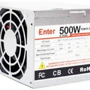 Enter e-500f 500 Watts Computer PSU with 4 SATA Cables
