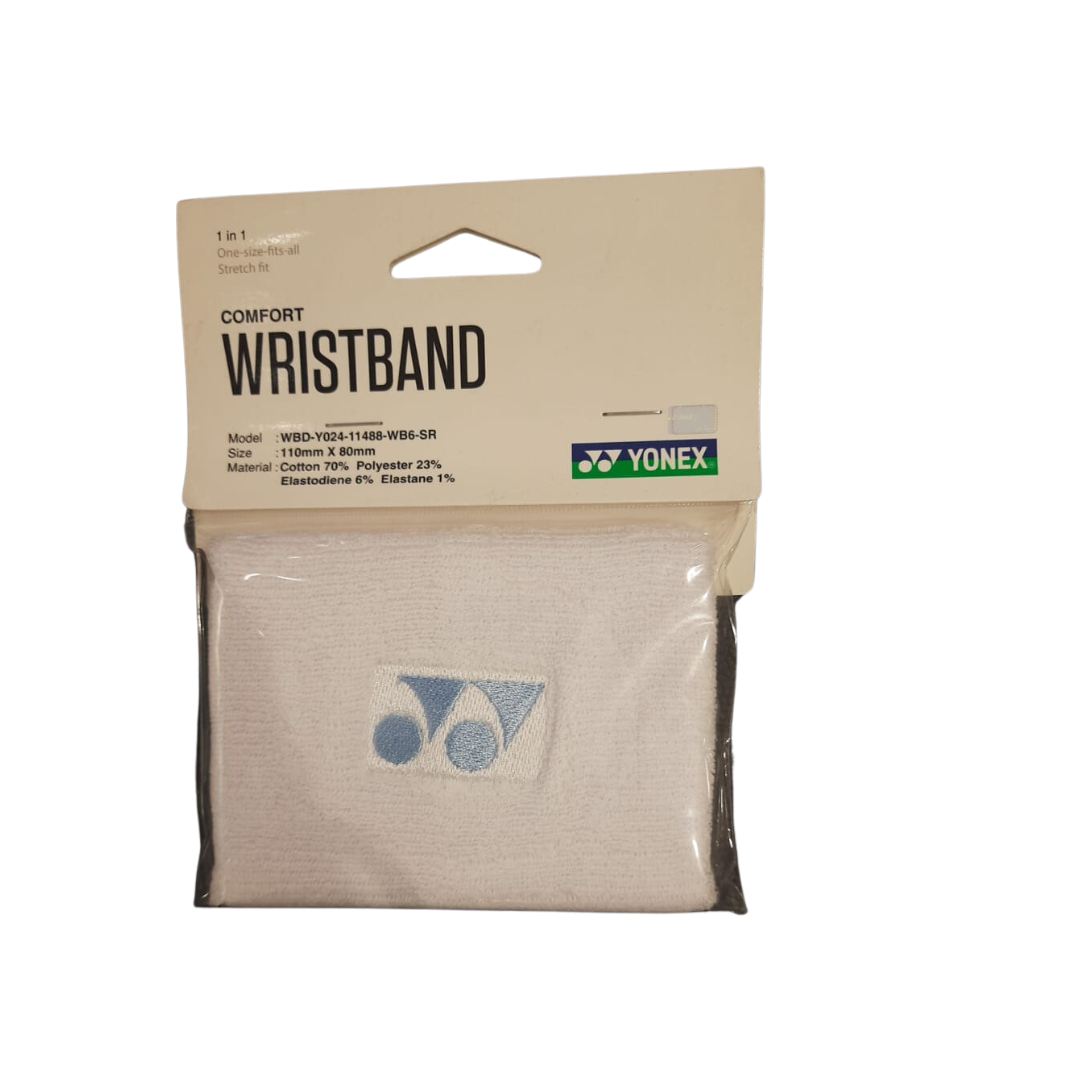 WRIST BAND WB08489 CORAL RED WHITE