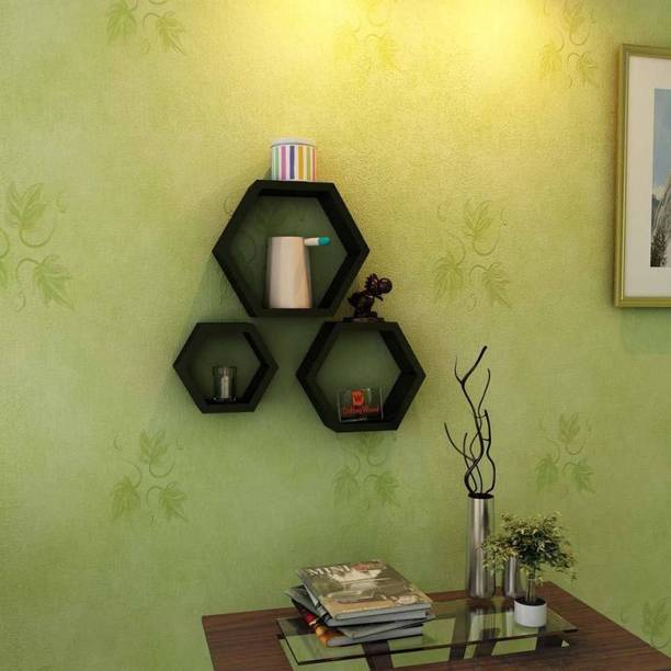OnlineCraft Wooden Wall Shelf