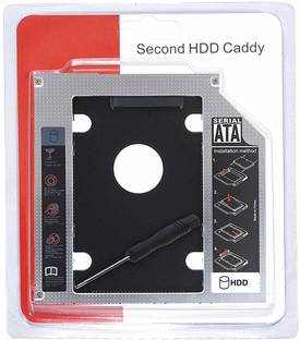 InfiZone 9.5mm Universal 2nd Hard Drive Bay Caddy For CD/DVD-ROM, Laptop 2.5 inch Internal Hard Drive ...