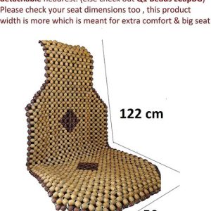 Q1 Beads Wooden Car Seat Cover For Maruti, HM, Mahindra...