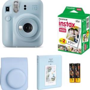 FUJIFILM Instax mini 12 Pastel blue Instant with pouch ,album & 10x2 film Instant Camera