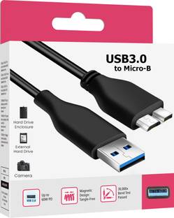 SANNO WORLD Power Sharing Cable 3 A 1 m Copper Braiding Efficient USB 3.0 HDD Cable – Quick, Reliable ...