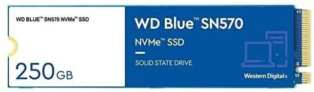 WD WD Blue NVMe SN570 250 GB Desktop, Laptop Blue PCIe ...
