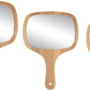 Victor Enterprises Wooden Makeup Mirror Set of 3 -Squar...