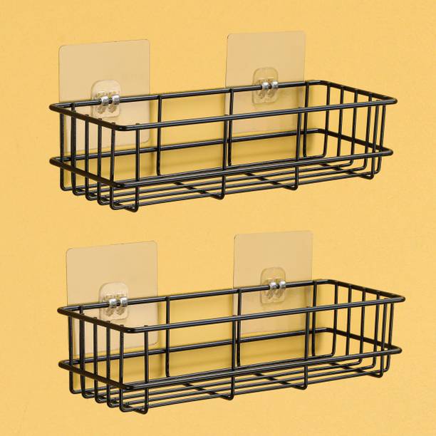 Frap Sticker Wall Mounted Bathroom Corner/ Rack/ Storag...