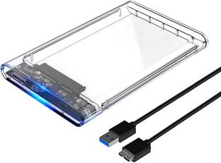 SCALEBEE USB 3.0 Transparent Portable Hard Disk Adapter for HDD & SSD, Supports SATA III, 2.5 inch Sho...