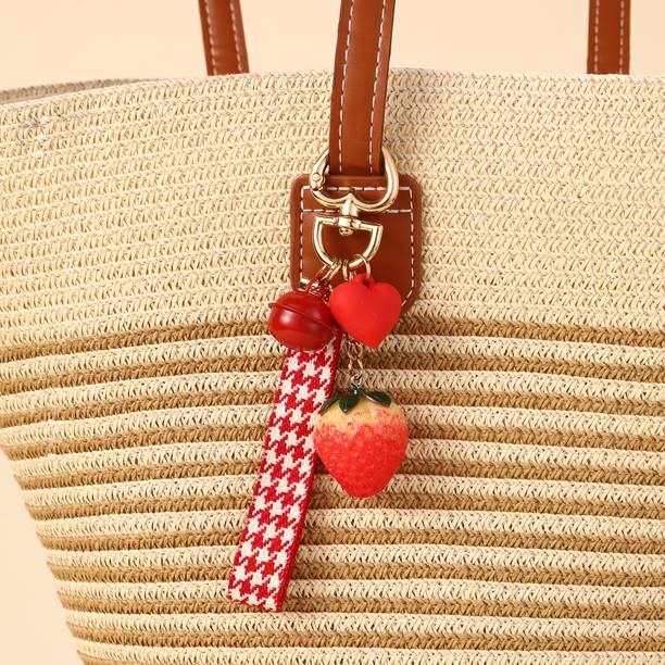 Salty Hearts & Starwberry Purse Charm Key Chain