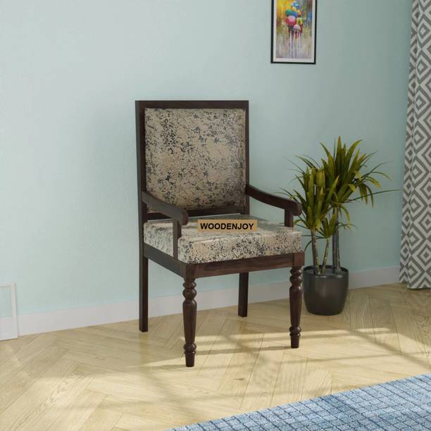 WOODENJOY Sheesham Wood Chair with Cushion/Wooden Chair...