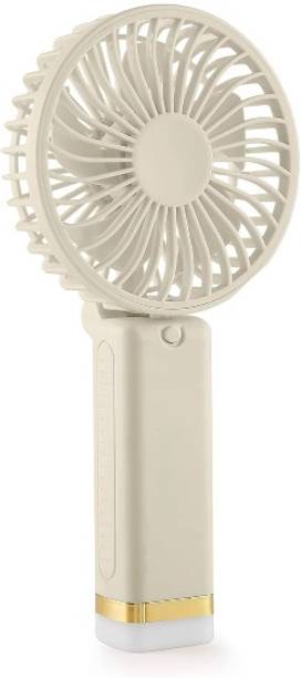 PLERIZA Rechargeable with LED Light – Foldable Mini Fan...