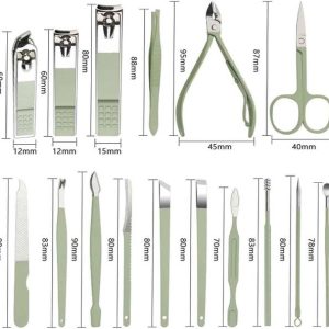 Taxila 16 Pcs Manicure Tool Kit Nail Kit Stainless Stee...