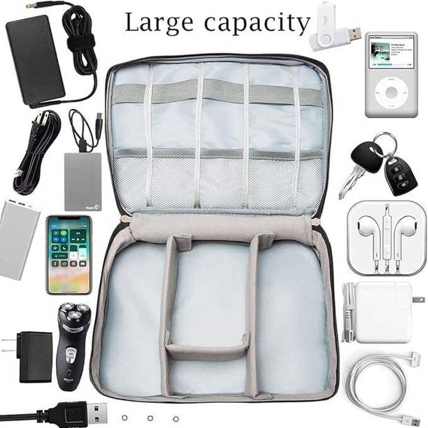 Twinflo Portable Zippered Double Layer Electronics & Ga...