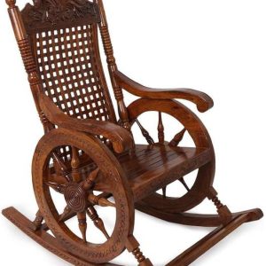 Artesia Rosewood (Sheesham) Wood Rocking Chair For Livi...
