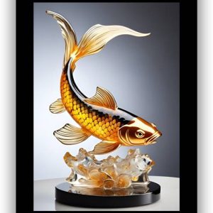 SHOWCASE ARTS FISH IN STAND Digital Reprint 14 inch x 1...