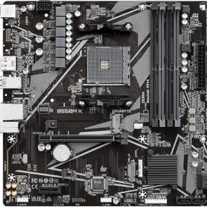 GIGABYTE B550M K AM4/ AMD/ B550/ Micro-ATX/Dual M.2 AM4...