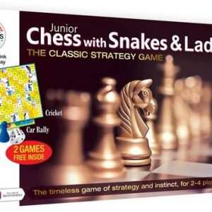 Ratnas Premium Quality 2 in 1 Chess with Snakes & Ladde...