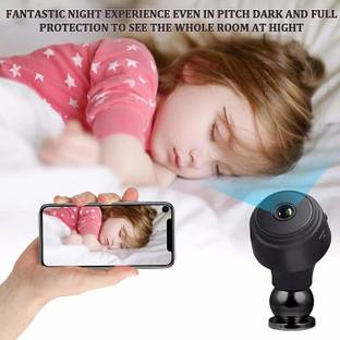 SROPX MINI Security Cameras Nanny Cam Built-in Battery with Motion Detection Night Vision Sports and A...