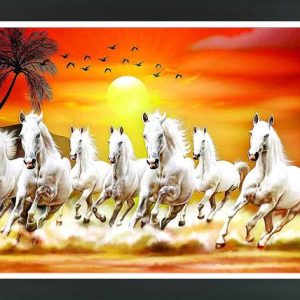 shivang craft Seven horse lucky paintings | Lucky paint...
