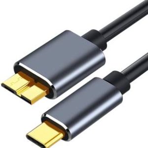 jihaan Micro B to USB C Type C Compatible with Samsung Galaxy S5 Note 50CM 4.5 inch type c to hdd hard...
