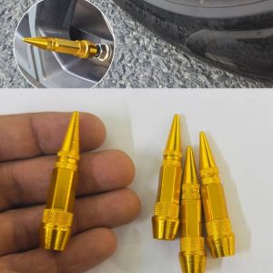 Auto MT Golden Long Impale Spiked, Tire-Valve Aluminum ...