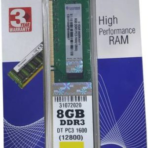 PARADISEECOM 1600 DDR3 8 GB (Single Channel) PC (DT PC3...