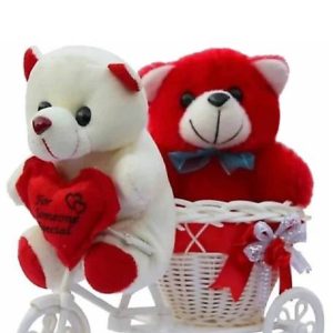 JOT 2 Teddy bears on Tricycle, Symbol of Love - 38