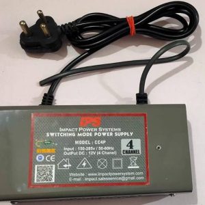 IPSIMPACT 4 Channel CCTV Power supply Worldwide Adaptor