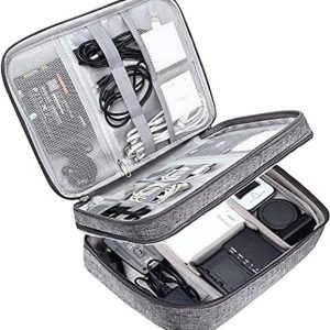 HOUSE OF QUIRK Electronics Organizer Portable Storage C...