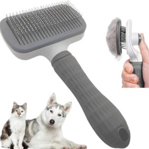 PAWS SAMRAT Rectangle Sleeker Thin Pin Sleeker Comb Bru...