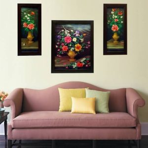 Indianara Flowers3 Ink 11 inch x 9 inch Painting