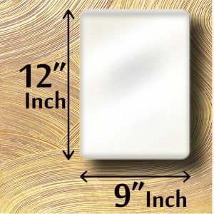 RannS 9" × 12" Inch Rectangular Mirror, 3.5mm thick / N...