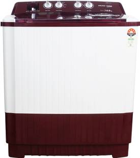 Voltas Beko 10 kg Semi Automatic Top Load Washing Machine White, Maroon